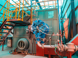 15噸SZS燃氣蒸汽鍋爐現場