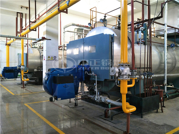 運行在烏魯木齊鐵路局哈密機務(wù)段的中正WNS系列燃氣蒸汽鍋爐